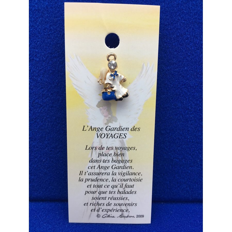 Lapel Pin Poem, Gardian Angel voyages, French / ea