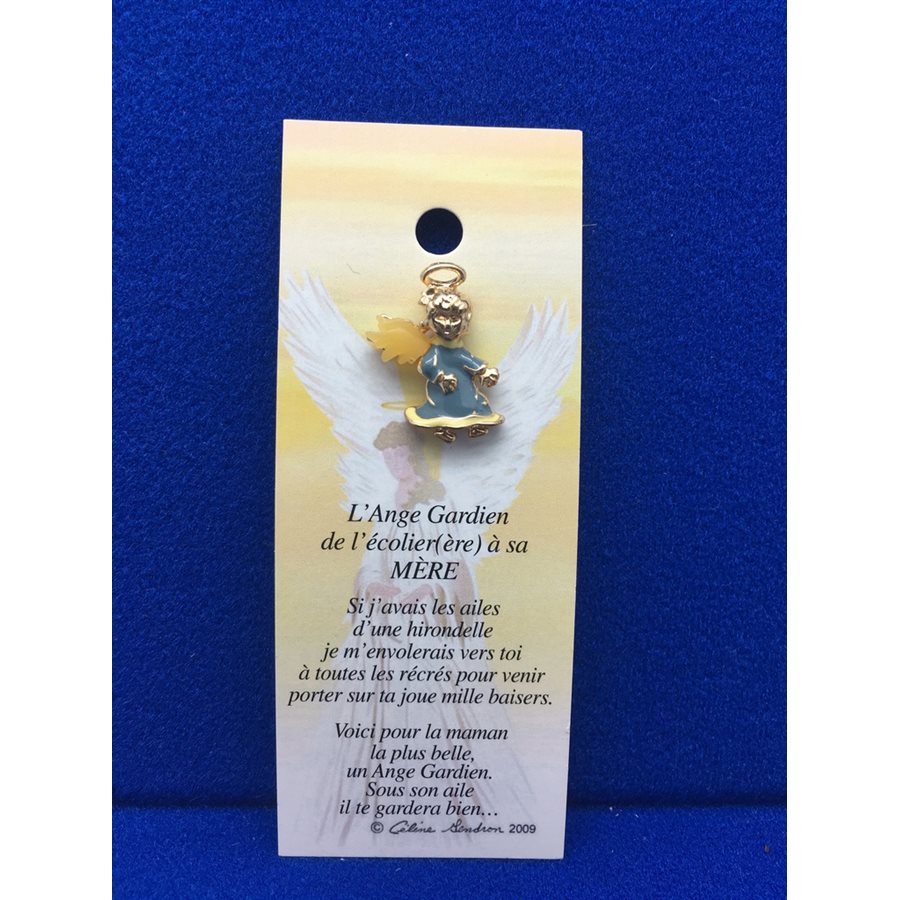 Lapel Pin Poem, Gardian Angel mère, écolier(e), French / ea