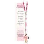 My First Rosary, for a Girl, Pink, English