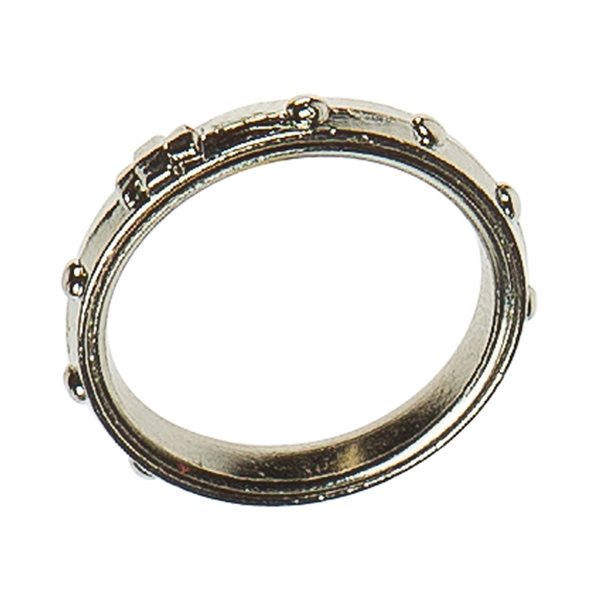 Bague dizainier, métal oxydé, taille grande