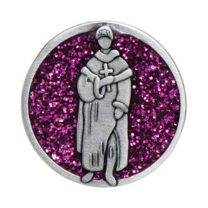 Jeton poche « St. Peregrin », étain, 3 cm, Anglais / un