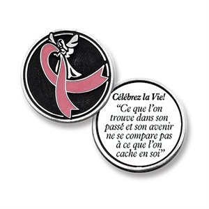 Jeton de poche « Célébrez la vie », 2,5 cm, Français / un