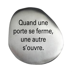 Pierre apaisante, « Porte », 2,5 cm, Français / un