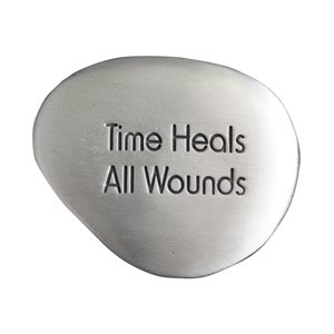 Pierre apaisante, « Time Heals », 2,5 cm, Anglais / un