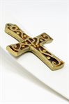 Genuine Bronze Cross w /  Red Fill