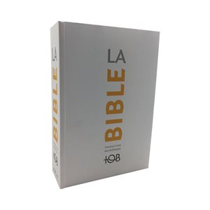 Bible TOB, éd. can., blanc, 12,7 x 18,5 cm, Français