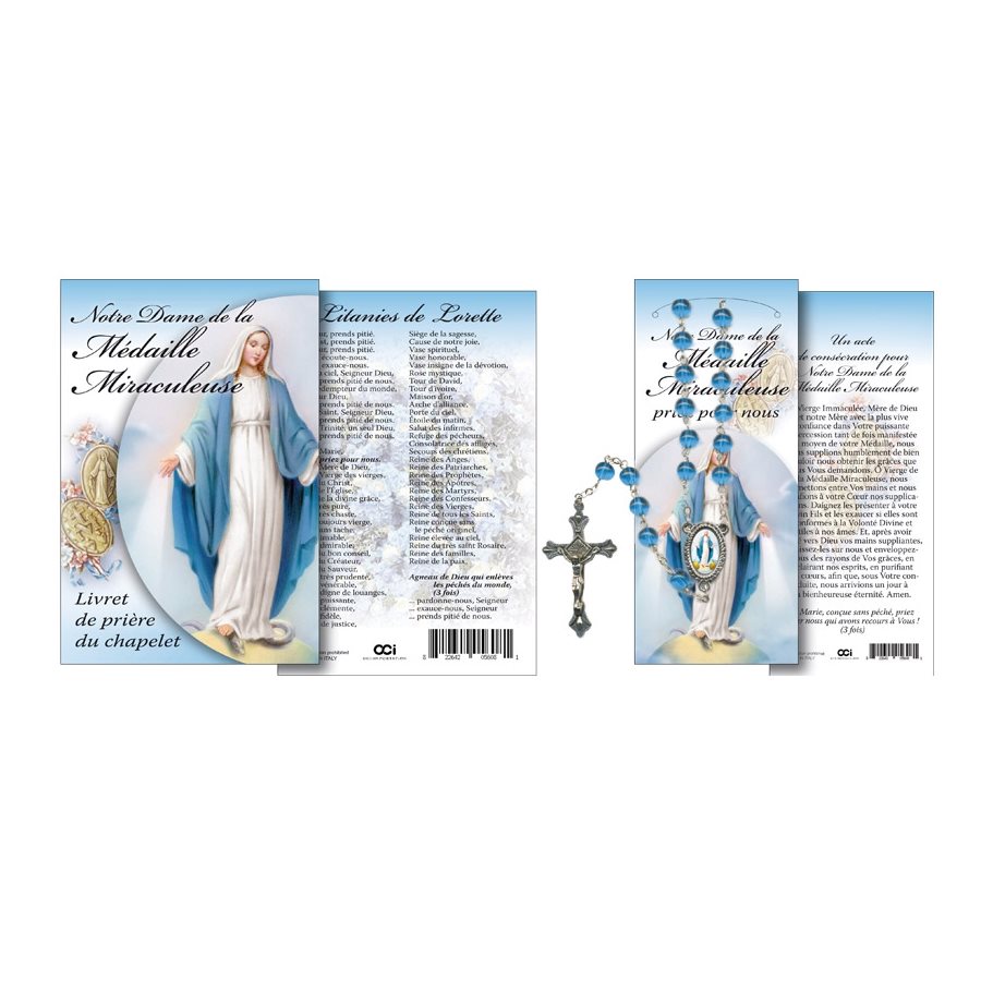 Livret rosaire, «Immaculée», 16p. + Chapelet incl., Français