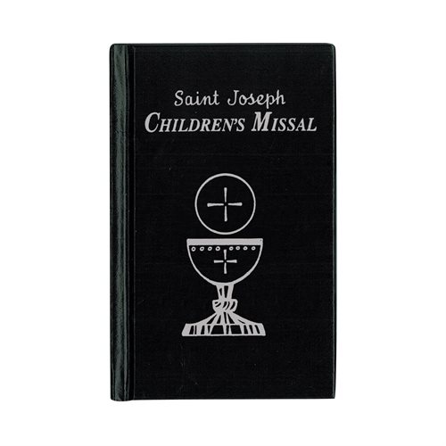 St Jos. Chldn Missal, noir, 9,5x14,5 cm, Anglais