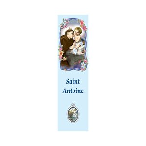 Signet plastifié Saint Antoine », 17 x 5