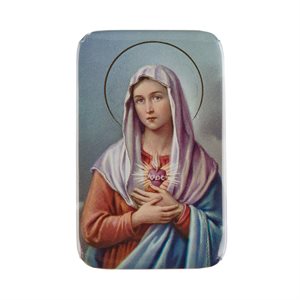 Macaron magnétique «Sacré Coeur de Marie », 4,4 x 7 cm