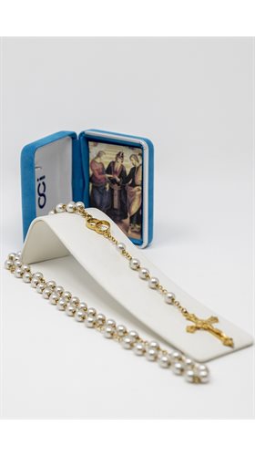 Chapelet des époux, chaine et crucifix doré