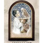 Cadre 1ère Communion garçon 4" (10 cm) (Anglais)