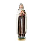 St. Theresa Coloured P-F Plaster Statue, 12"