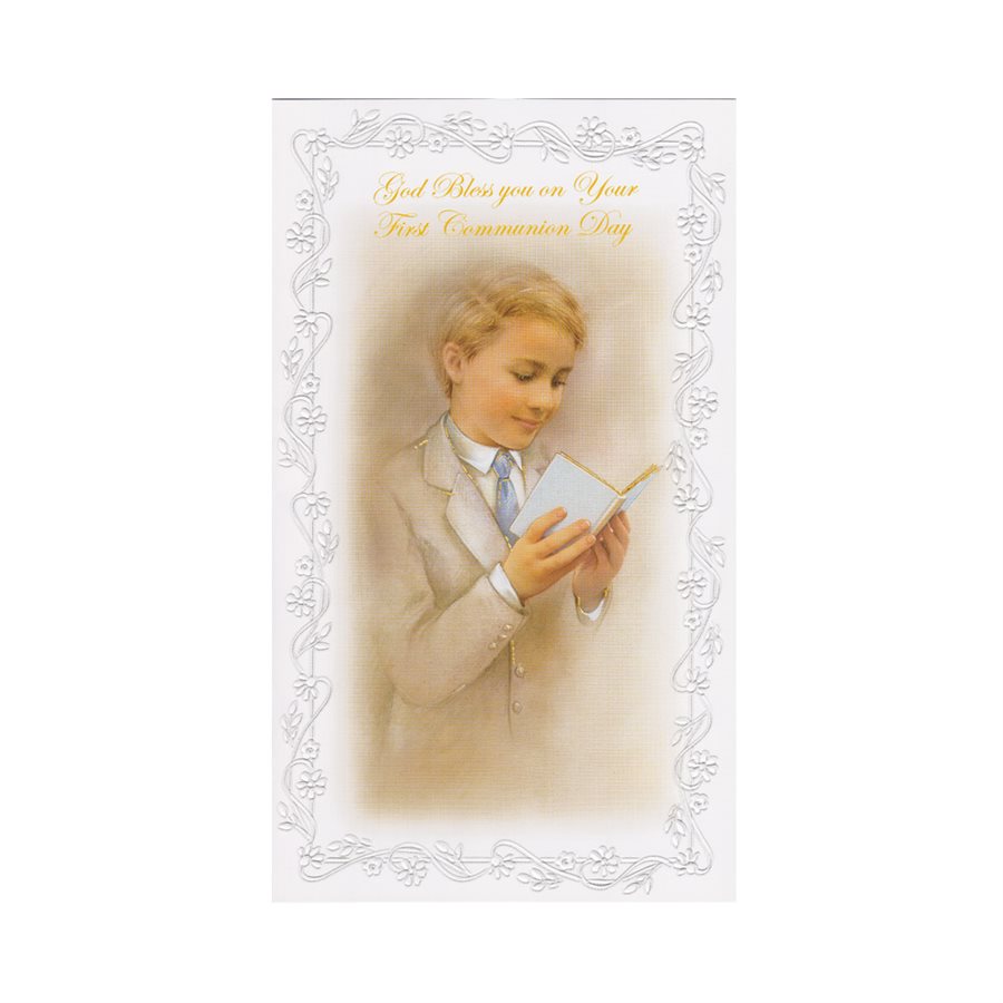 Cartes Communion et env., 18 cm, Anglais / un