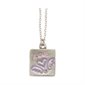 "Love" Silver-Plated Metal Pendant, 18", English