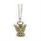 Yellow "Angel" Pendant, S-F Chain, 18"