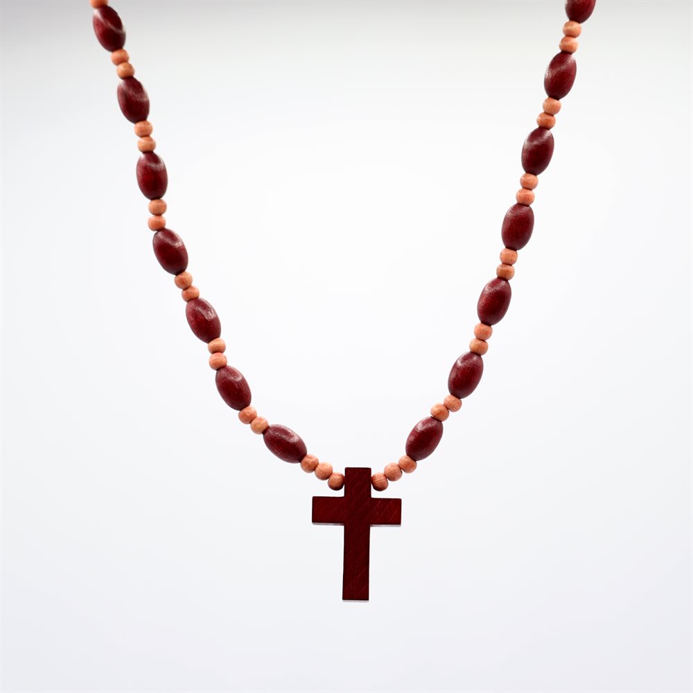 Pendentif grain de bois 2 tons, 46 cm Pendentif grain de bois 2 tons, 46 cm