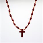 Pendentif grain de bois 2 tons, 46 cm