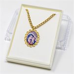 Pendentif Mère et Enfant avec chaine doré 46 cm