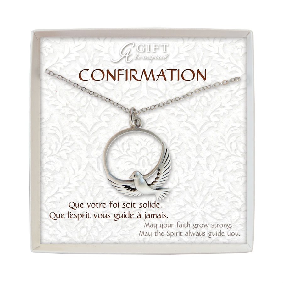 Pendentif Confirmation, chaîne de 41 cm, Français