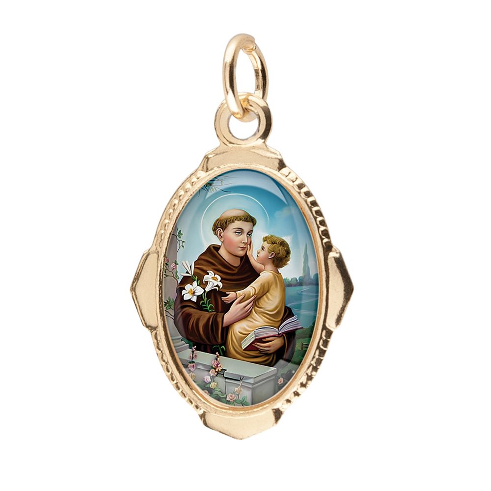 Aluminium / resin Medal 1'', Saint Anthony