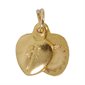 "Agnus Dei" G-F Heart-Shaped Charm  /  ea