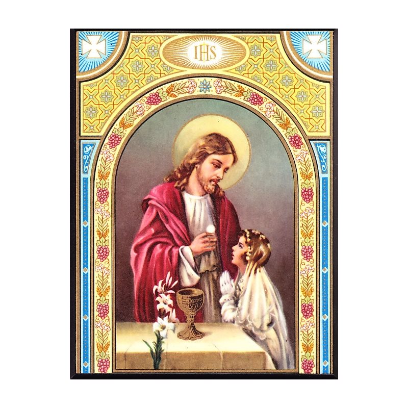 Plaque 1ère communion fille 5.5" x 7" (14 x 18 cm) Plaque 1ère communion fille 5.5" x 7" (14 x 18 cm)