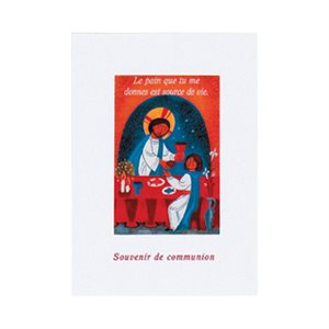 Cartes Première Communion, Eucharistie, Français / un