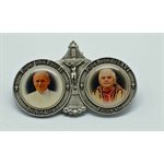 *SUN VISOR CLIP PICTURE OF TWO POPES, English  /  ea