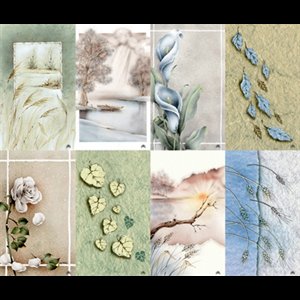 Images pré-perforées à personaliser 2 1 / 2" x 4 1 / 4" / pqt 96