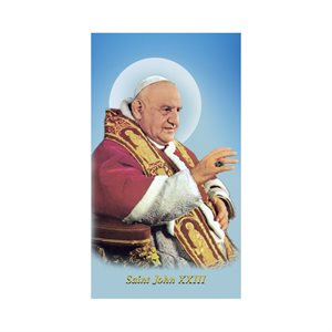 Images couleur «St. John XXIII» avec prière, Anglais / un
