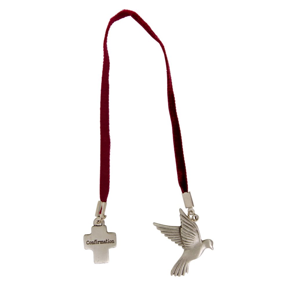 Confirmation Bookmark w / Red Velvet Ribbon, 10½