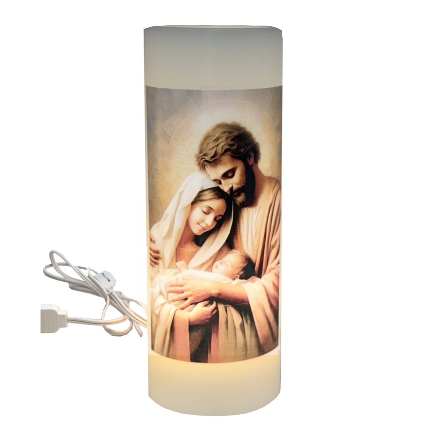 Veilleuse électrique Sainte Famille, 3'' x 8'', 120 v