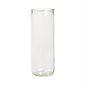 Contenant de verre clair pour bougie, 7,6 x 21 cm  /  un