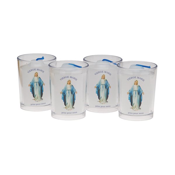 "Vierge Marie" 15 hours Votive Candles, 2½", French / ea