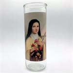 Sainte Teresa Glass Nova Candle Holders, 3 x 8¼"  /  un