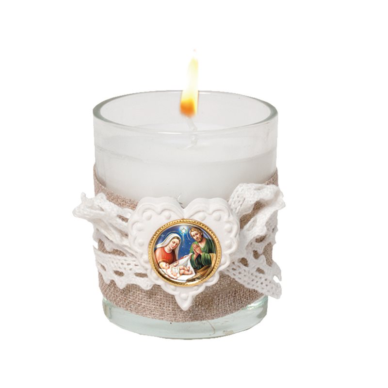 Chandelle parfumé, Sainte Famille, 6.5 cm Chandelle parfumé, Sainte Famille, 6.5 cm