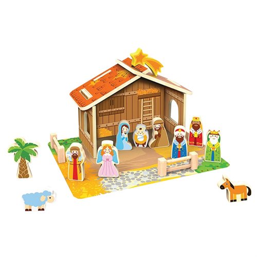 Ensemble Nativité en bois pour enfant