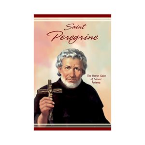 Livret «St. Peregrine», prière, 8,6 x 12,7 cm, Anglais