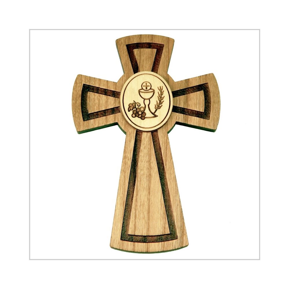 Croix 1ère communion en bois 5 1 / 4" (13.3 cm)