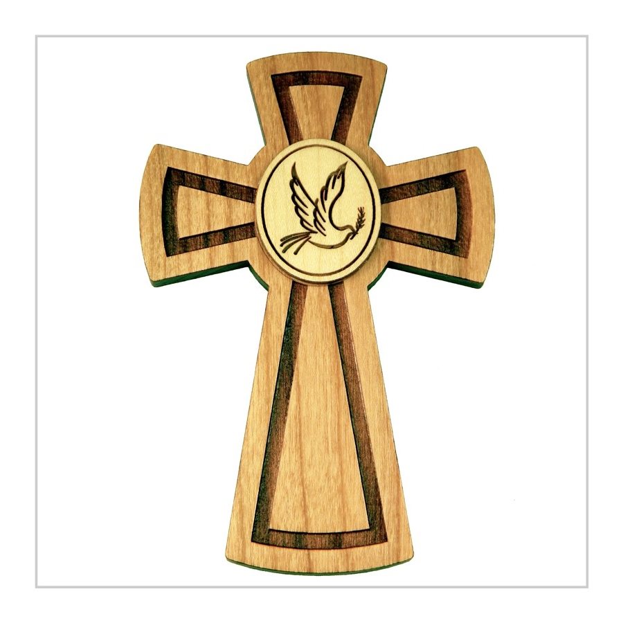 Croix confirmation en bois 5 1 / 4" (13.3 cm)