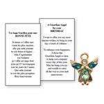 Lapel Pin Poem, Gardian Angel. Birthday, English