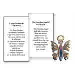Lapel Pin Poeme, Ange Gardien courage, Anglais