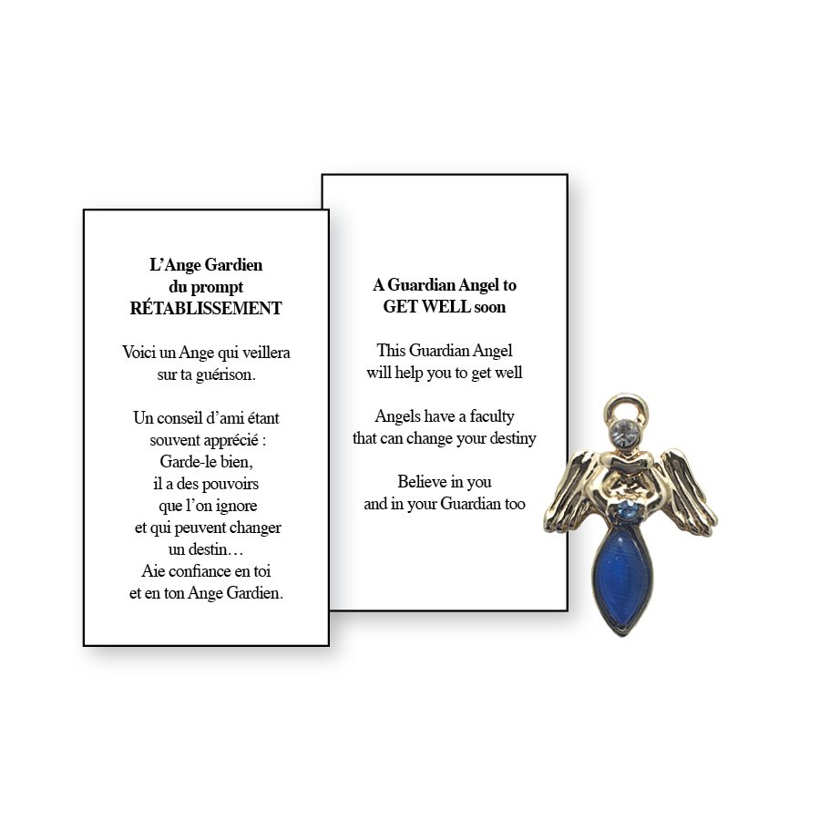 Lapel Pin Poeme, Ange Gardien prompt rétablissement,