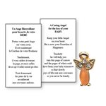 Lapel Pin Poeme, Ange Funéraire bienveillant, bébé,