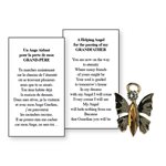 Lapel Pin Poem, Funeral Angel. Helping, grand-father, Englis