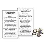 Lapel Pin Poem, Funeral Angel. Beloved Ones, S, English