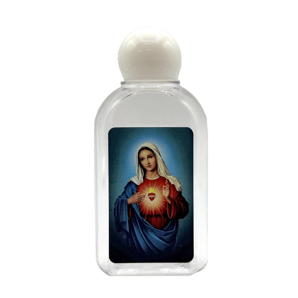 Bouteille eau bénite Sacré Coeur Marie, 4,5 cm x 9 cm Bouteille eau bénite Sacré Coeur Marie, 4,5 cm x 9 cm