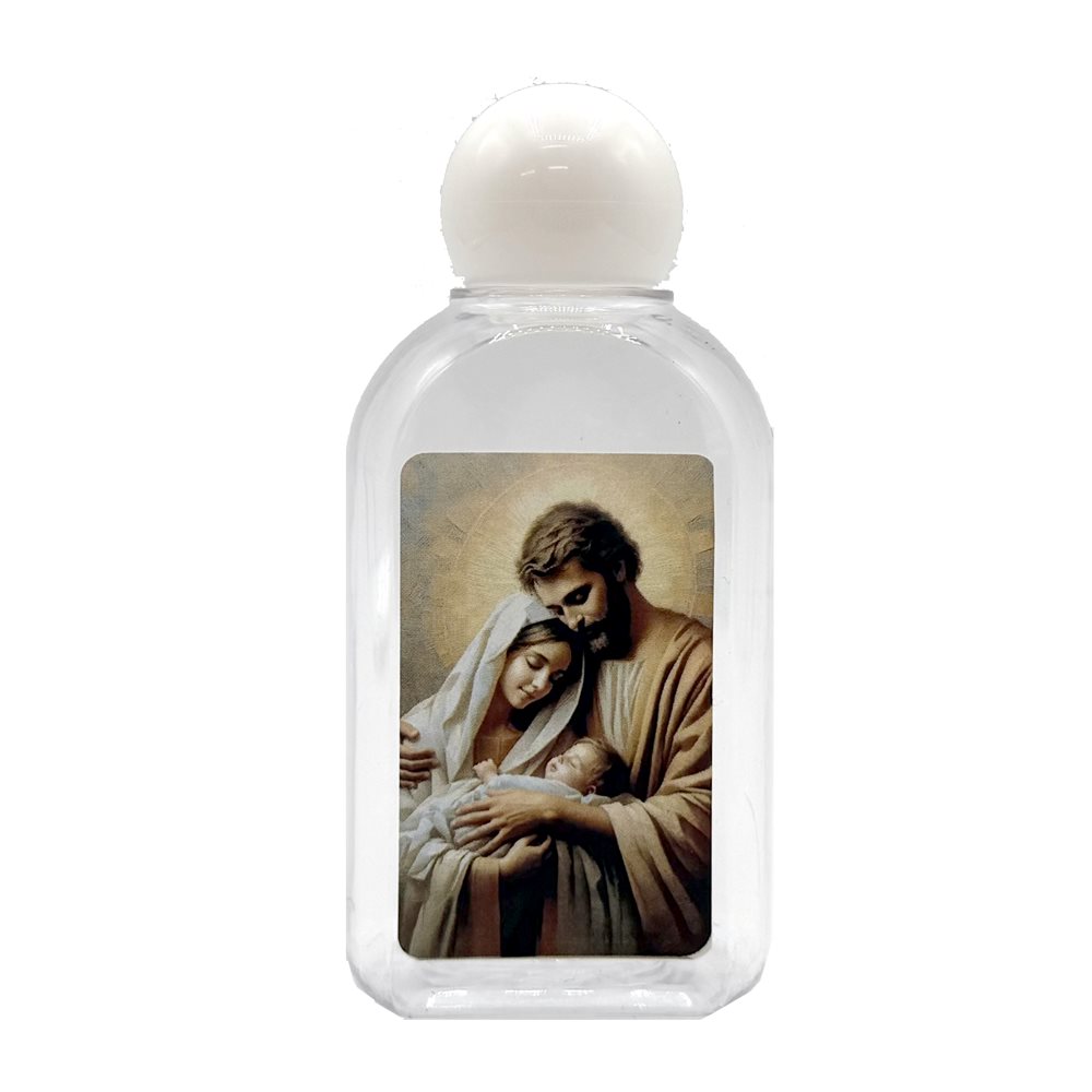 Bouteille eau bénite Sainte Famille, 4,5 cm x 9 cm Bouteille eau bénite Sainte Famille, 4,5 cm x 9 cm
