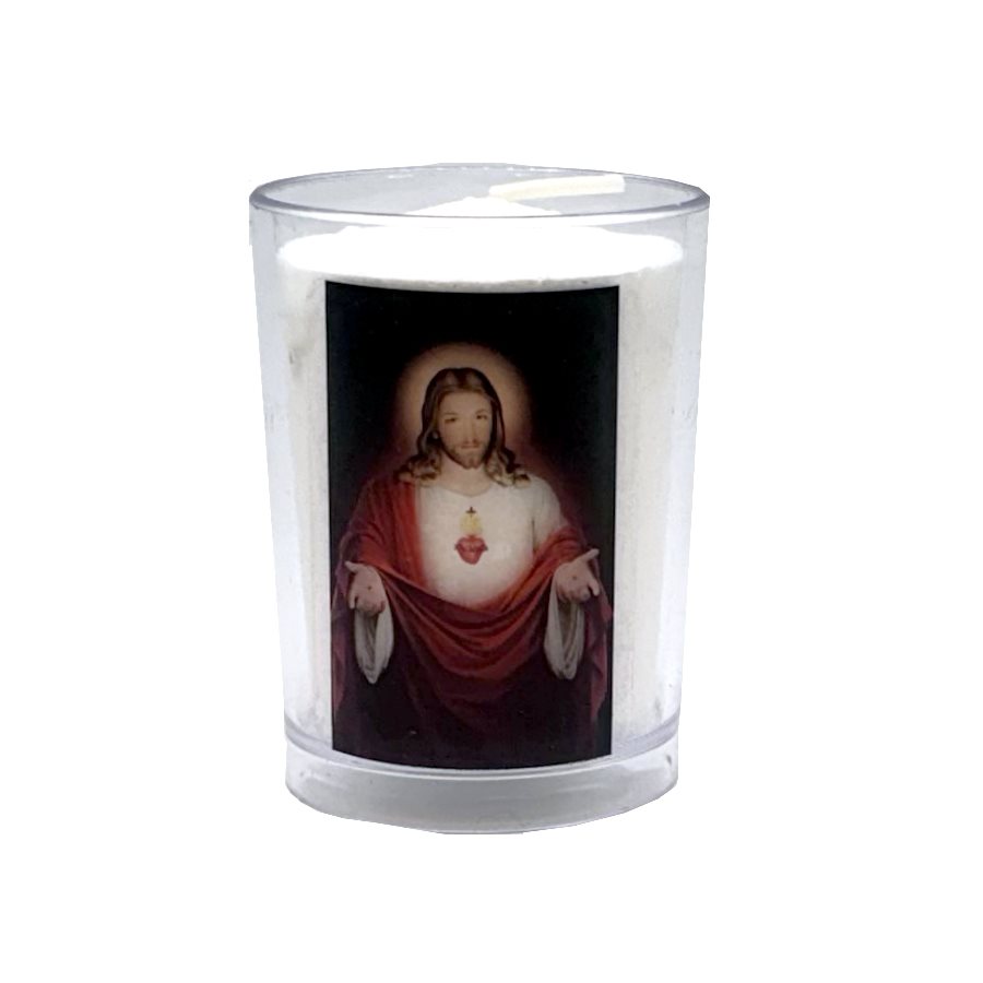 Sacred Heart of Jesus 18 Hours Votive Candles, 2½"